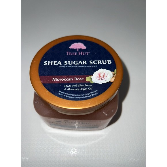Tree Hut Shea Sugar Scrub, Moroccan Rose, 18 oz (510 g) Exfoliate Relax Clean - Picture 2 of 3
